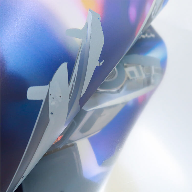 クリア素材ならではの白引きデザインの魅力が最大限に活かせます。