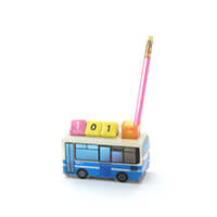 曜日部分にペンを1本立てられ、何かメモをする際に便利です。