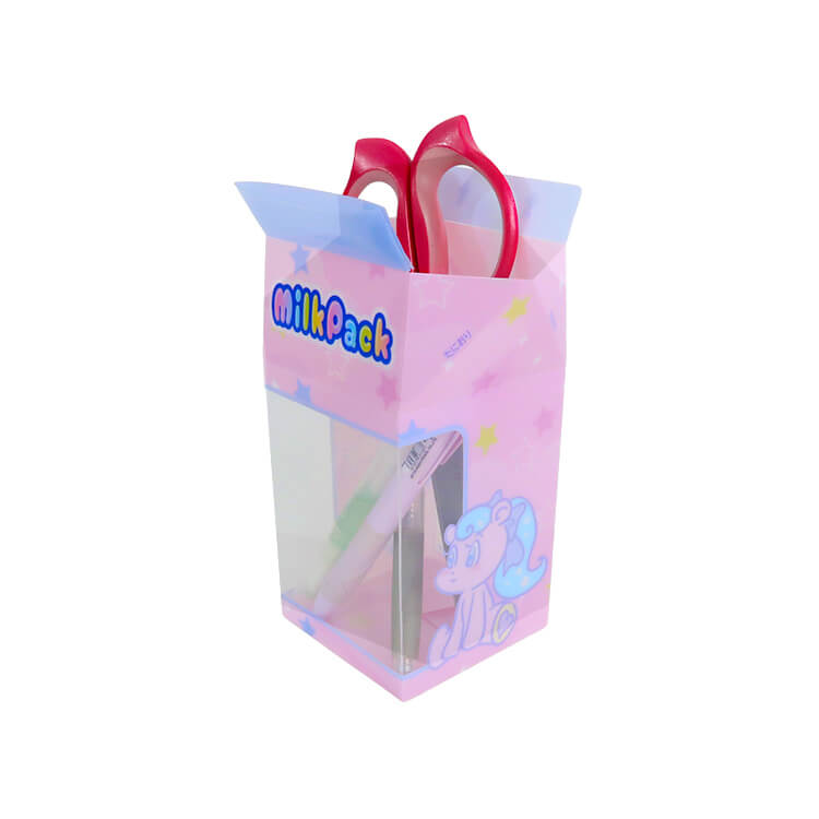 中にペンなどの文具を入れた様子の説明-写真