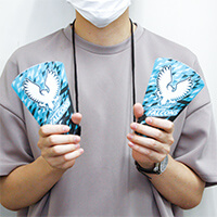 基本仕様は1個ですが、2個セットで紐付きがおすすめ!