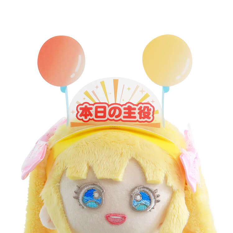 ぬいぐるみに合わせたサイズのゆらゆらヘアバンド-写真