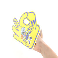 応援フィンガー(3ポイント)を手にはめるときのサムネイル写真