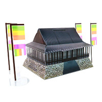 お寺など、様々な形状で作成が可能です。