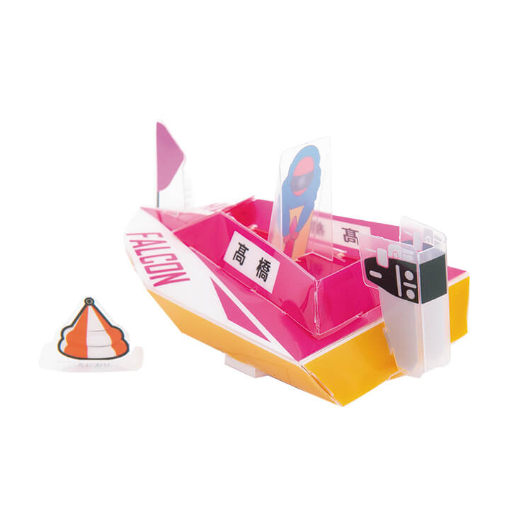 PPクラフト プルバックカー(ボート)-背面-写真