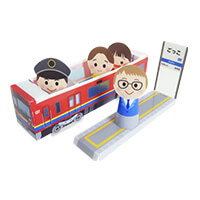 乗り物と乗客は別パーツなので、乗客を降車させて遊ぶこともできます。-サムネイル写真