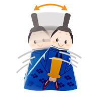 軽く触れると、ゆらゆらと可愛く揺れます。