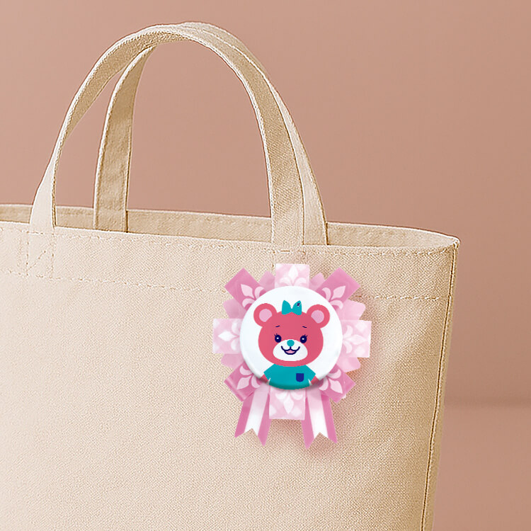 トートバックにつけた様子-写真