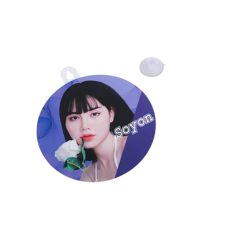 吸盤ステッカー(丸)-吸盤とステッカーそれぞれ-写真