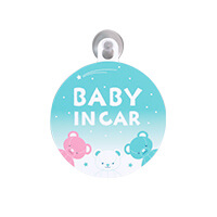 吸盤ステッカー(丸)-BABY IN CAR-サムネイル写真