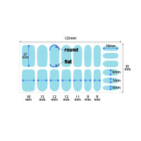 ネイルシール(20枚タイプ)-サイズ表-サムネイル写真