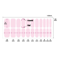 ネイルシール(22枚タイプ)-サイズ表-サムネイル写真