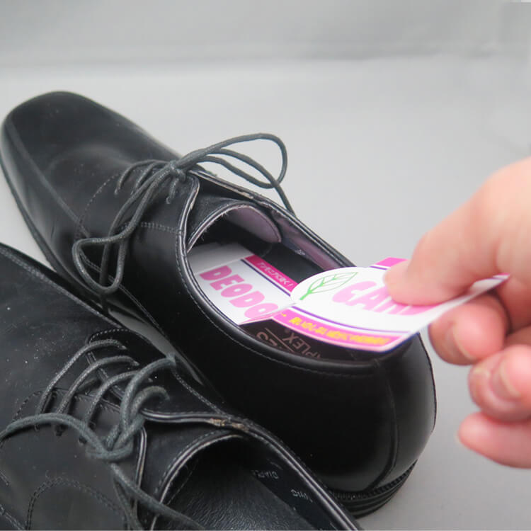 靴の中に簡単に入れられます。