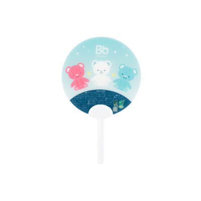 取っ手付きミニうちわ‐写真