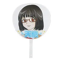 うちわに装着した様子-写真