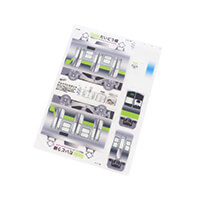 納品時はシート状でかさばらず、保管、配布しやすいです。