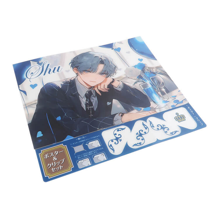 クリップ付きクリアポスター-シート-写真