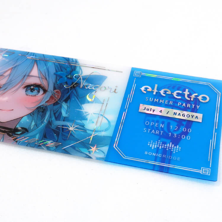 レプリカチケット-箔押し印刷例-写真