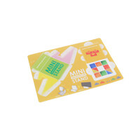 納品時はシート状でかさばらず、保管、配布しやすいです。