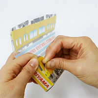 ハサミ不要で簡単に組み立てられます。