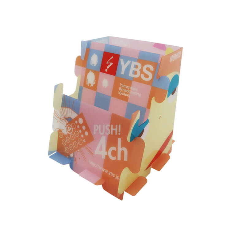 株式会社 山梨放送様_組み立てスマホ・ペンスタンド-写真