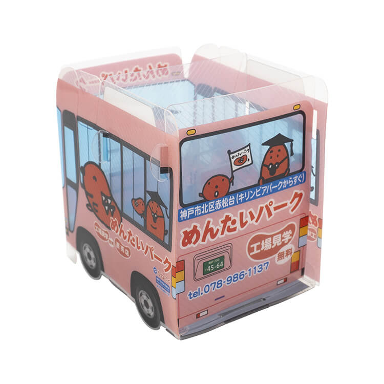 株式会社かねふくめんたいパーク神戸様_組み立てスマホ・ペンスタンド(乗り物タイプ)-写真