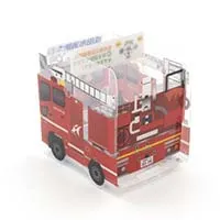 成田市消防本部様_組み立てスマホ・ペンスタンド(乗り物タイプ)-デザイン2-写真