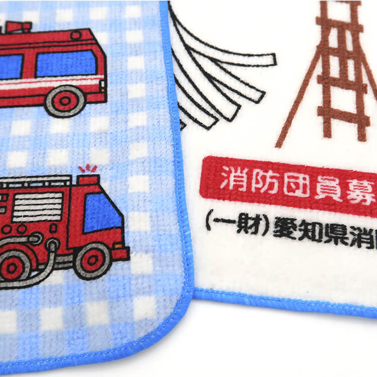 (一財)愛知県消防協会様_タオルハンカチ2柄-拡大-写真