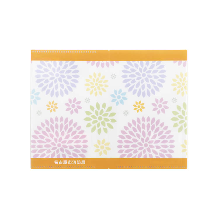 名古屋市消防局様_お薬手帳カバー「花柄」-写真