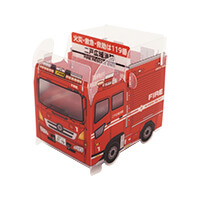 二戸広域消防様_組み立てスマホ・ペンスタンド(乗り物タイプ)-写真