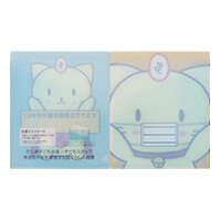 多治見市役所 環境文化部様_抗菌マスクケース(ミニダブルポケットタイプ)「たじみ子ども会議」-開き中面-写真