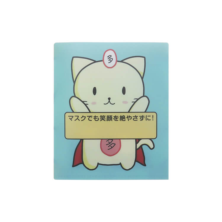 多治見市役所 環境文化部様_抗菌マスクケース(ミニダブルポケットタイプ)「たじみ子ども会議」-表面-写真