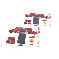 青葉ロードサービス様_組み立てスマホ・ペンスタンド(乗り物タイプ)2柄「20号車・21号車」-シート-写真