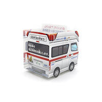 衣浦東部広域連合消防局様_組み立てスマホ・ペンスタンド(乗り物タイプ)「救ういのち、守るくらし」-写真