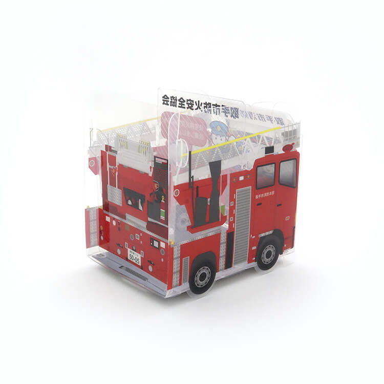 取手市消防本部様_組み立てスマホ・ペンスタンド(乗り物タイプ)「取手市防火安全協会」-写真