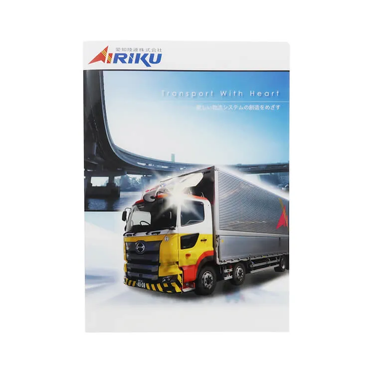 愛知陸運株式会社様-ダブルポケットクリアファイル「Transport With Heart」-写真