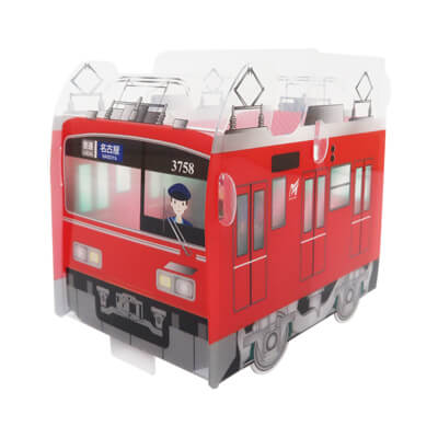 名鉄百貨店様_組み立てスマホペンスタンド(乗り物タイプ)