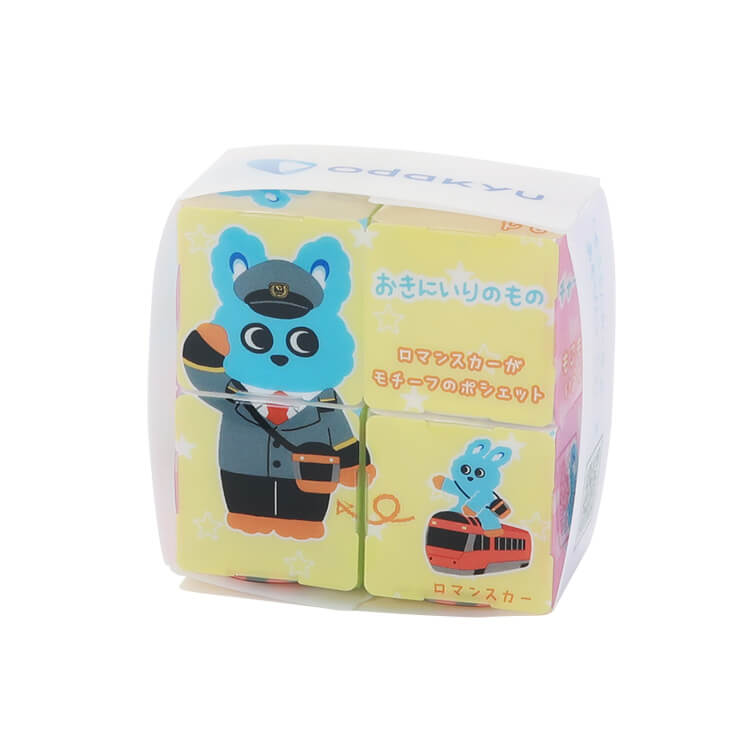 小田急電鉄株式会社様_組み立て変わり絵ボックス「おだきゅうのもころん」-おきにいりのもの-写真