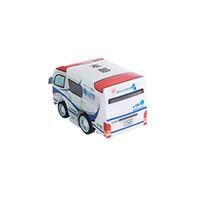 名古屋市消防局様_PPクラフト プルバックカー(救急車)「Blue EIGHT(ブルーエイト)」-うしろ-サムネイル写真