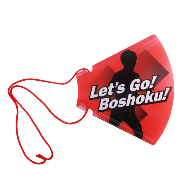 トヨタ紡織陸上部様_メガホンうちわ「トヨタ紡織」-裏面-写真