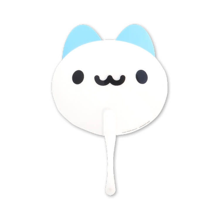 株式会社フアモサライフ様_フェイスうちわ(取っ手付きタイプ・オリジナル)「BRAVES×BUGCAT CAPOO」-表面-写真