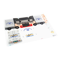 伊勢湾陸運株式会社様_組み立てスマホ・ペンスタンド(乗り物タイプ)「ISEWAN RIKUUN」-シート-写真