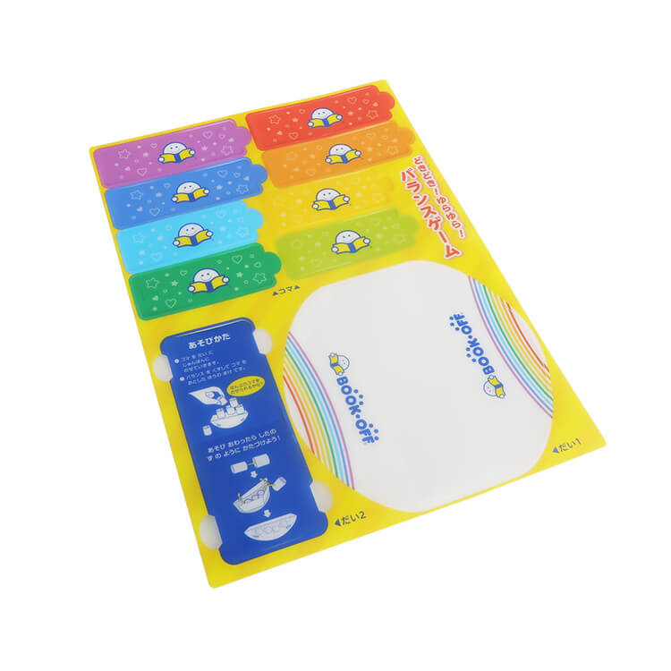 ブックオフコーポレーション様_組み立てバランスゲーム「BOOK-OFF」-シート-写真
