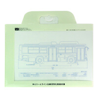 名古屋市住宅都市局様_3WAYファイルバッグ「ゆとりーとライン沿線活性化推進会議」グリーン-裏面-サムネイル写真