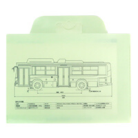 名古屋市住宅都市局様_3WAYファイルバッグ「ゆとりーとライン沿線活性化推進会議」グリーン-サムネイル写真