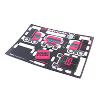 株式会社ソニックフロー様_組み立てペンスタンド(乗り物タイプ)「SONIC FLOW」-シート-サムネイル写真