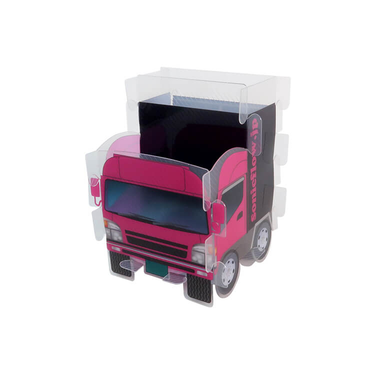 株式会社ソニックフロー様_組み立てペンスタンド(乗り物タイプ)「SONIC FLOW」-写真