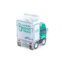 公益社団法人 長崎県トラック協会様_組み立てペンスタンド(乗り物タイプ)「GOOD TRUCK」-後面-サムネイル写真