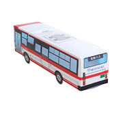 名鉄バス株式会社様_PPクラフト バス「路線バス 組立ペンケース」-後面-サムネイル写真