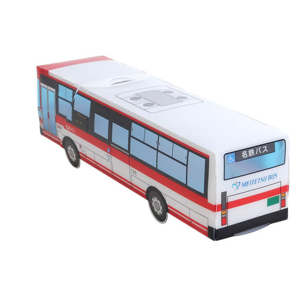 名鉄バス株式会社様_PPクラフト バス「路線バス 組立ペンケース」-写真