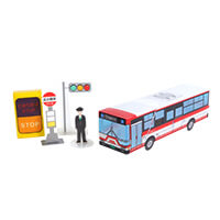 名鉄バス株式会社様_PPクラフト バス「路線バス 組立ペンケース」-サムネイル写真